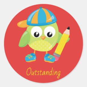 Sticker Rond Récompense exceptionnelle pour les enseignants