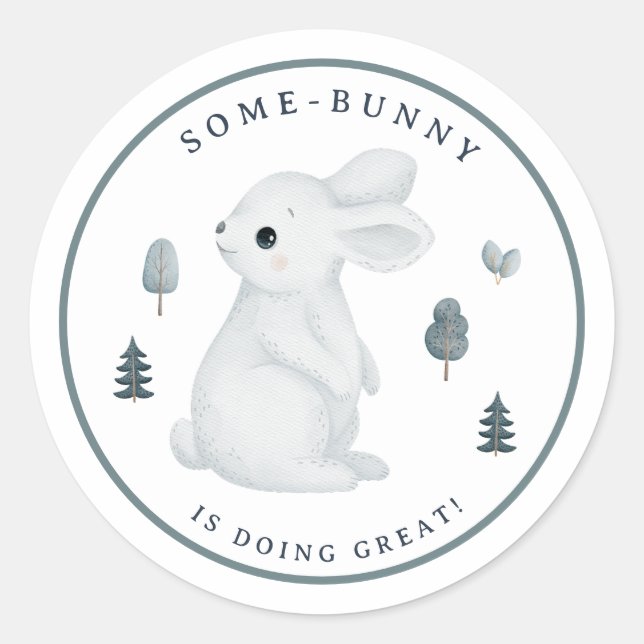 Sticker Rond Récompense motivationnelle pour enseignant de lapi (Devant)