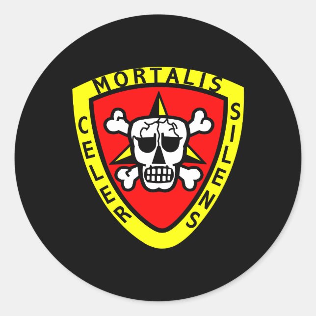 Sticker Rond Recon noir (Devant)