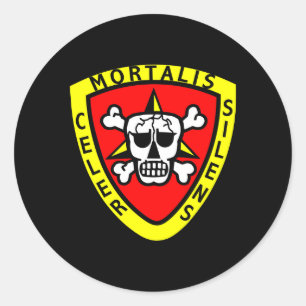 Sticker Rond Recon noir