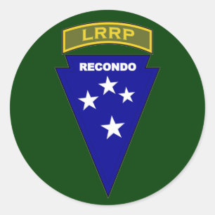 Sticker Rond Recondo LRRP - Amérique 1