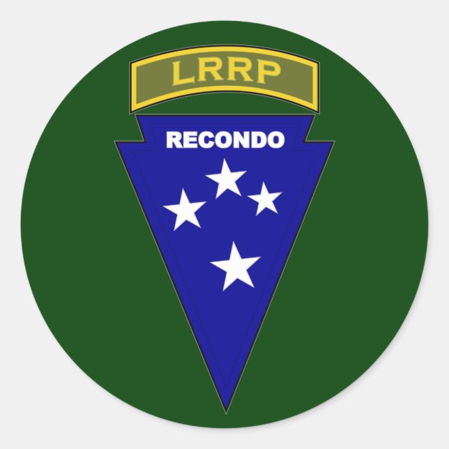Sticker Rond Recondo LRRP - Amérique 1 (Devant)