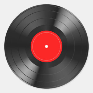 Sticker Rond Record_LP