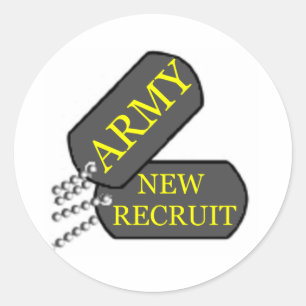 Sticker Rond Recrutement de l'armée