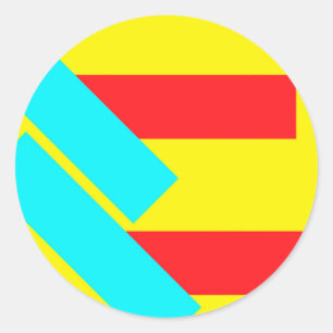 Sticker Rond Rectangles