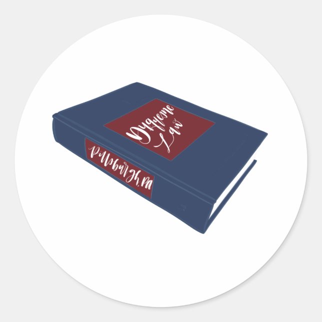 Sticker Rond Recueil de jurisprudence de faculté de droit - Duq (Devant)