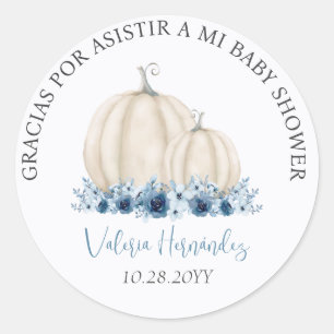 Sticker Rond Recuerdos Baby shower para Niño