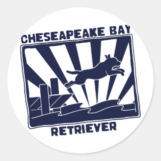Sticker Rond Récupérateur de quai Chesapeake Bay