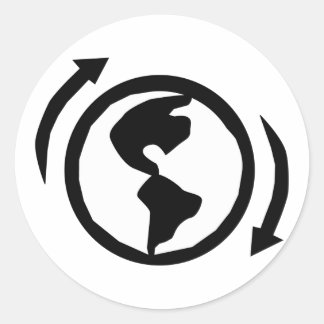 Sticker Rond Recycle Maintenant.