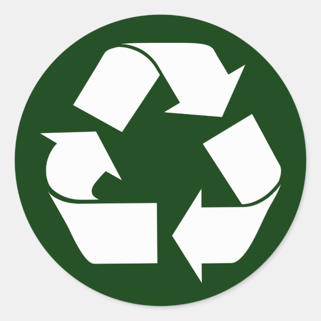 Sticker Rond recycler (Devant)
