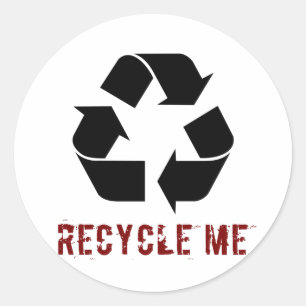 Sticker Rond Recycler