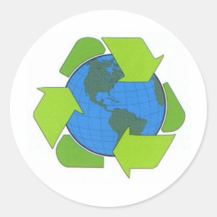 Sticker Rond recycleurs