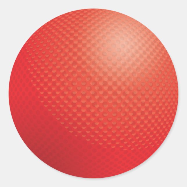 Sticker Rond Red Dodgeball (Devant)