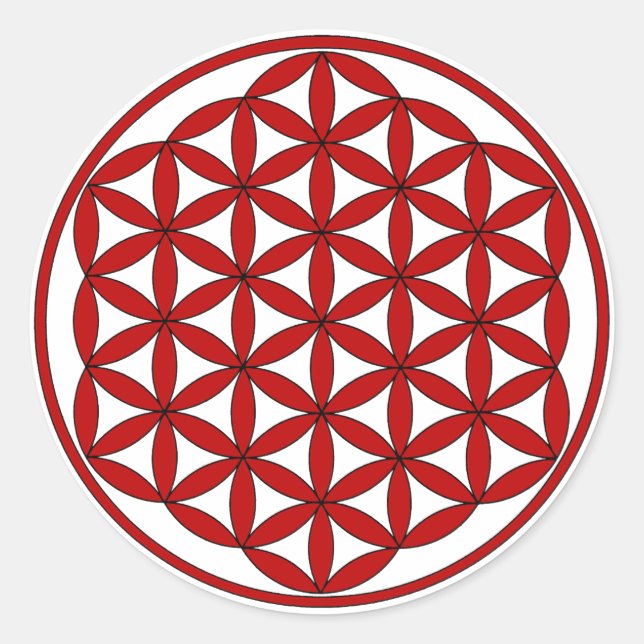 Sticker Rond Red FOL (Devant)