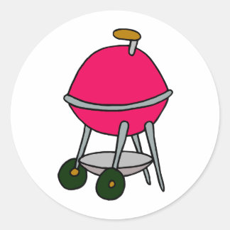 Sticker Rond Red Grill