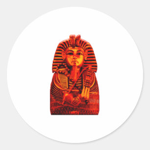 Sticker Rond Red King Tut