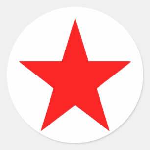 Sticker Rond Red Star Produits & Designs !