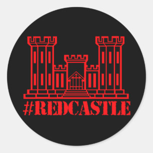 Sticker Rond #Redcastle Ingénieur de combat (Grand Château)