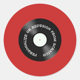 Sticker Rond Redessiner à partir de Scratch ou Personnaliser -
