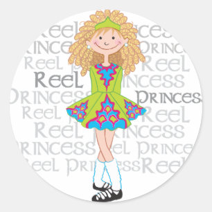 Sticker Rond Reel Blonde