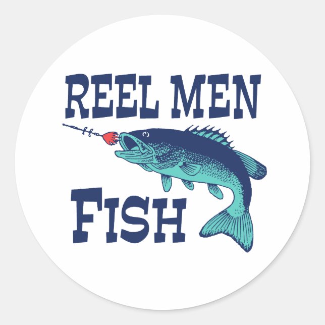 Sticker Rond Reel Poissons (Devant)