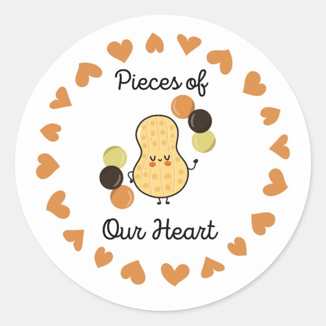 Sticker Rond Reese Pièces de Notre Coeur (Devant)