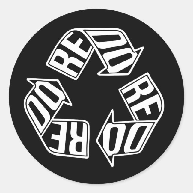 Sticker Rond Refaire (Devant)