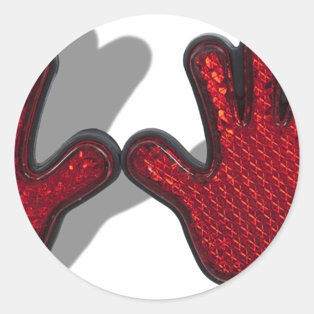 Sticker Rond ReflectiveHands062710ombres (Devant)