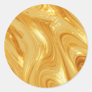 Sticker Rond Reflet doré