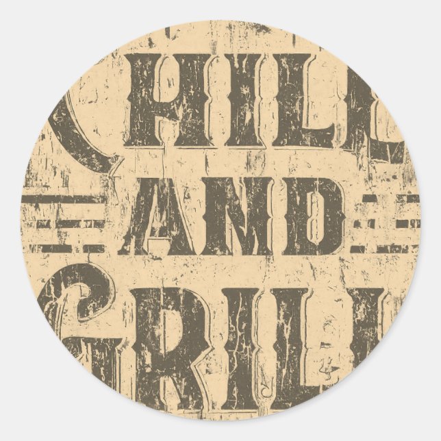 Sticker Rond Refroidissement Et Grill (Devant)