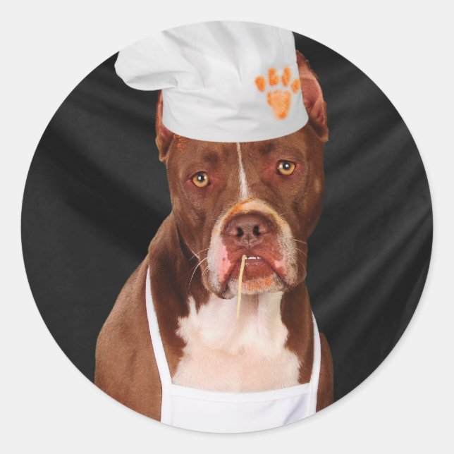 Sticker Rond Refus de la cuisine de l'enfer (Devant)