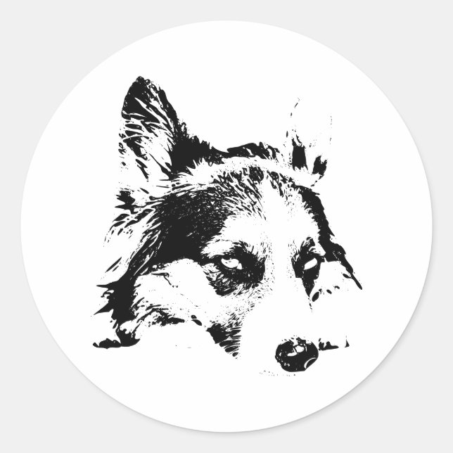 Sticker Rond Regard sur le sous-sol (Devant)