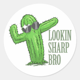 Sticker Rond Regardant net Frérot