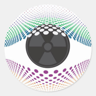 Sticker Rond Regarde mes yeux