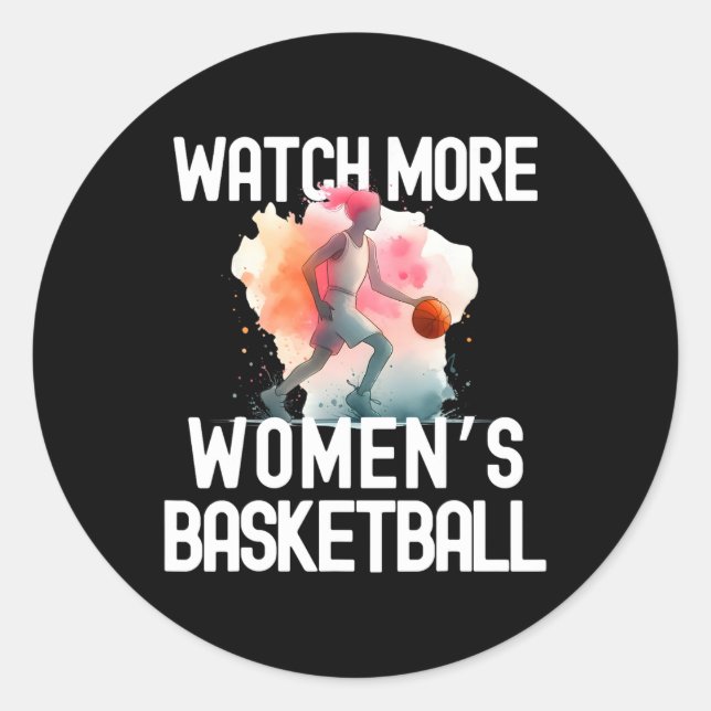 Sticker Rond Regarder plus de femmes Sketll 3  (Devant)