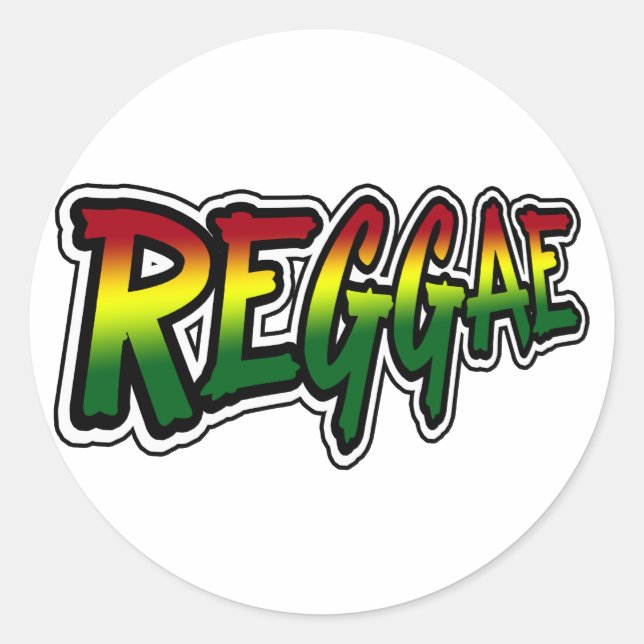 STICKER ROND REGGAE (Devant)