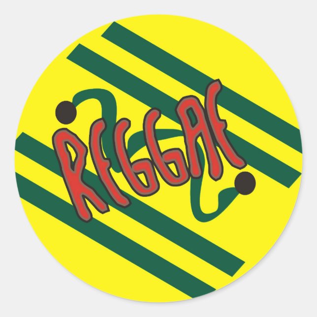 Sticker Rond Reggae (Devant)