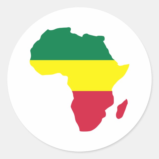 Sticker Rond Reggae d'Afrique (Devant)