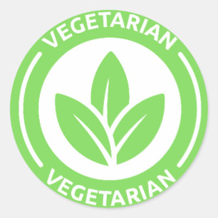 Sticker Rond Régime alimentaire allergique à la nourriture végé