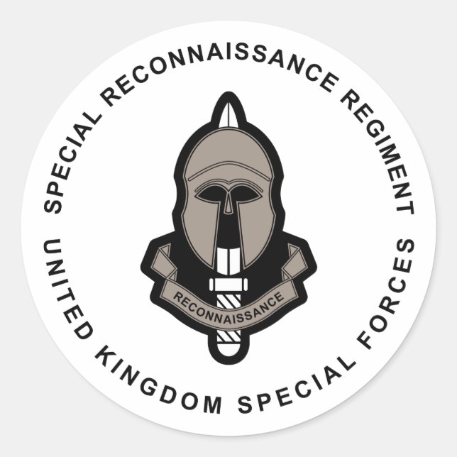 Sticker Rond Régiment de reconnaissance spéciale (Devant)