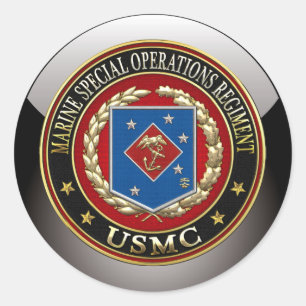 Sticker Rond Régiment d'opérations spéciales marines (MSOR) [3D