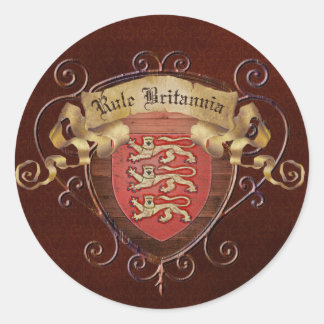 Sticker Rond Règle Britannia