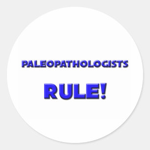 Sticker Rond Règle de Paleopathologists !