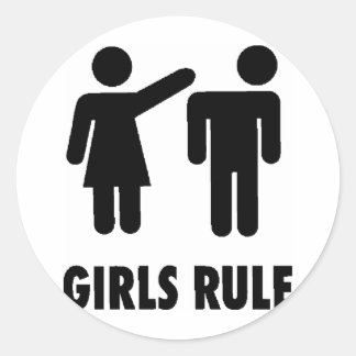 Sticker Rond Règle Sticker-Girls