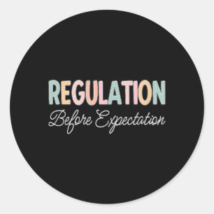 Sticker Rond Réglementation avant attente