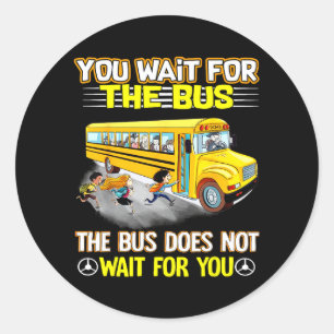 Sticker Rond Règles de sécurité du bus scolaire Conducteur de b
