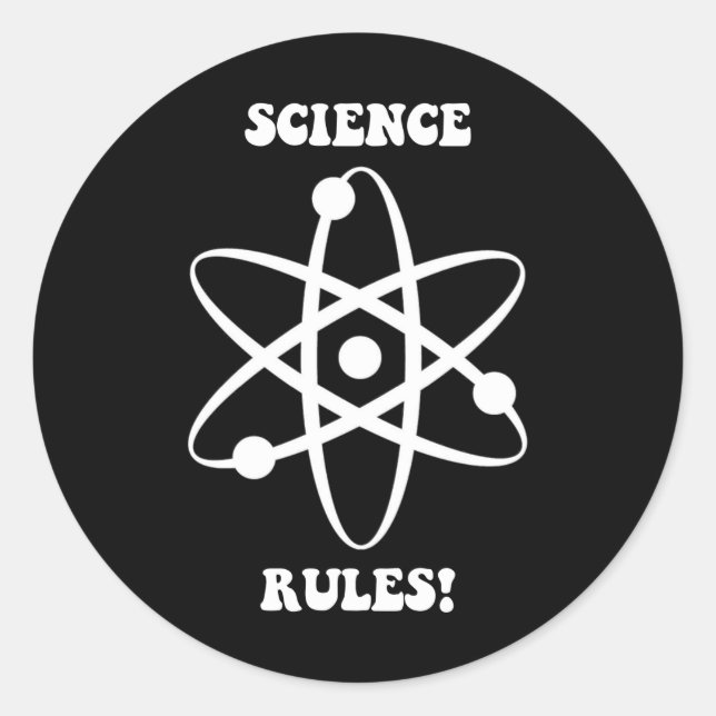 Sticker Rond règles scientifiques (Devant)