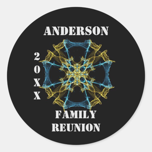 Sticker Rond Regroupement familial Espace extra-atmosphérique S (Devant)