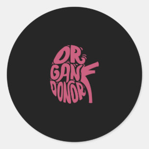 Sticker Rond Rein de don d'organe