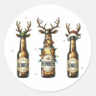 Sticker Rond Reinbeer Reinbeer de Noël Reinbeer
